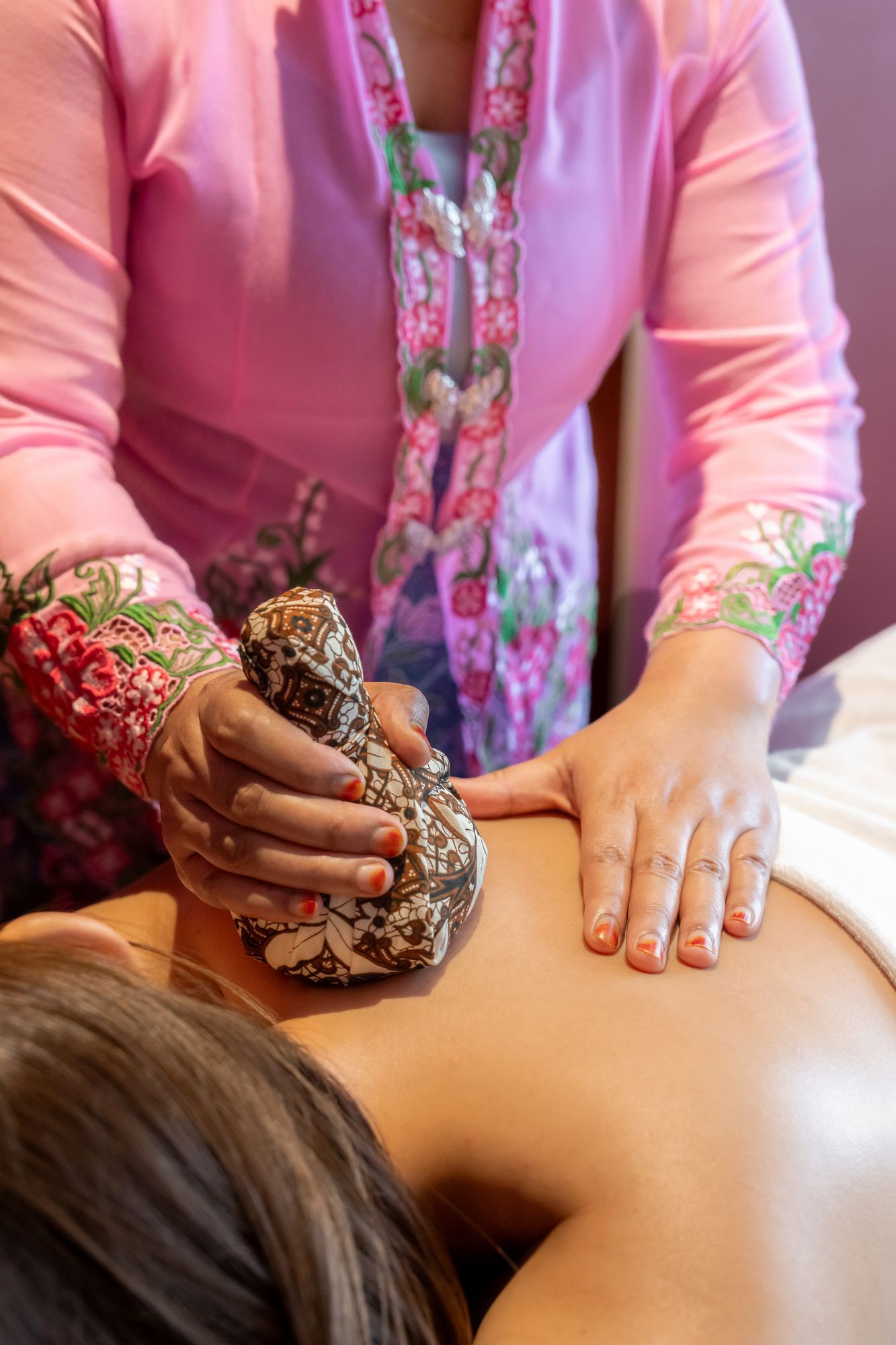 Complimentary tea ritual at Peranakan Wellness
