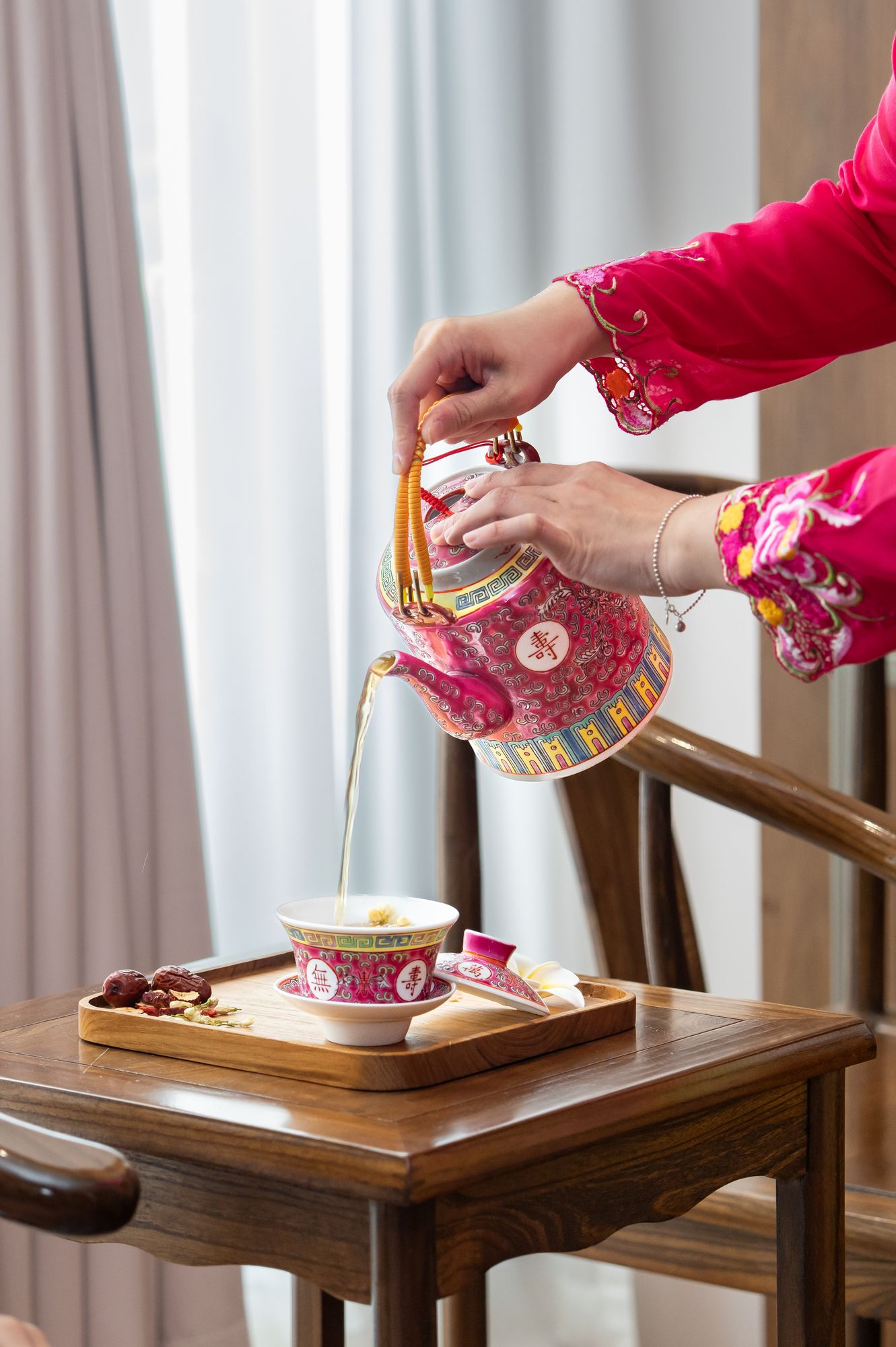 Traditional Peranakan tea ceremony
